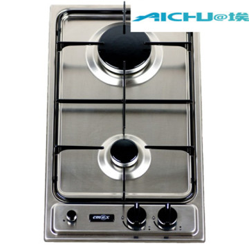 LPG Gas Hobs Stainless Steel 2 Pembakar