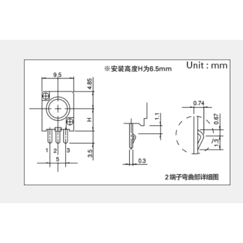 Drehpotentiometer der Serie RK097