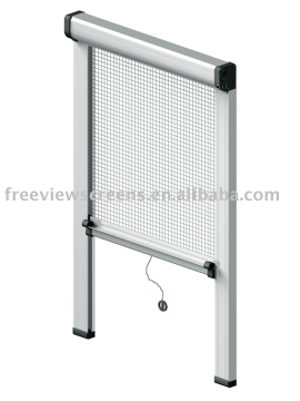 Roller insect screen window