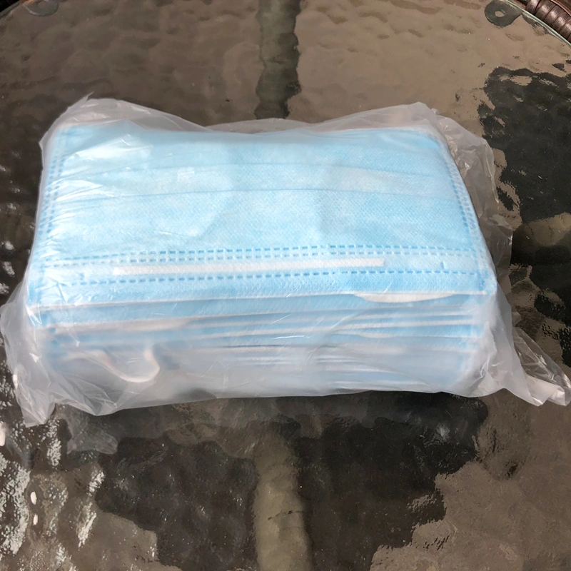 Disposable 3ply Blue Filter Breathable Earloop Face Mask