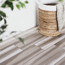 2017 new fashion rectified edge wood look vitrified porcelain tiles