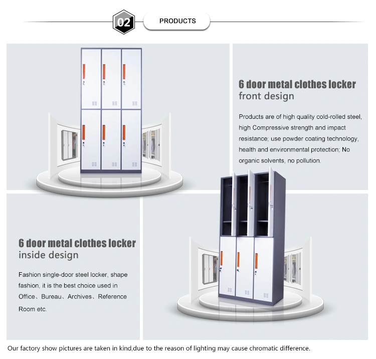 Mingxiu 6 Door Metal Clothes Cabinet / Manufacturers of Metal Lockers