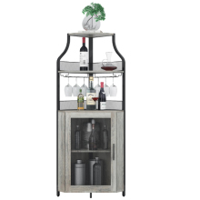 JBG-3 Bar Rack Cabinet with Detachable Wine Rack