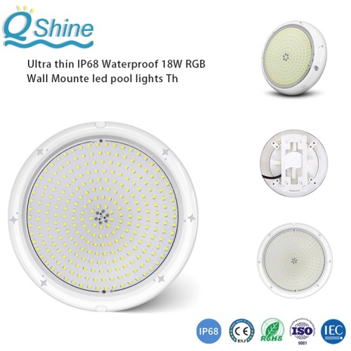 IP68 étanche 18W RGB LED lumières de piscine