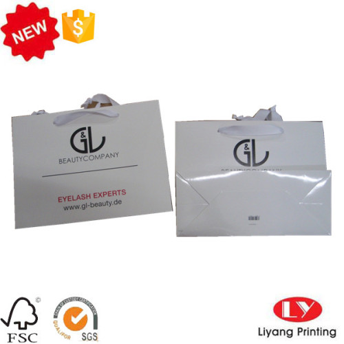 White Paper Shppping Jewelry Packaging Bag