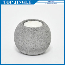 Ball Shaped Concrete Candle Table Settings Holder Set
