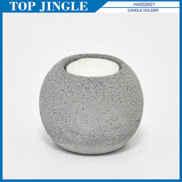 Ball Shaped Concrete Candle Table Settings Holder Set