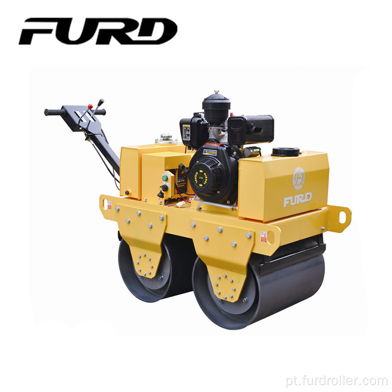 preço de fábrica andar atrás compactador de rolo vibratório de tambor duplo FYL-S600C