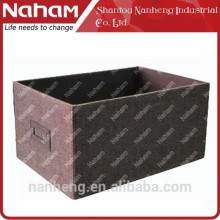 NAHAM Jute Cloth Foldable Storage Container CD DVD Storage Box