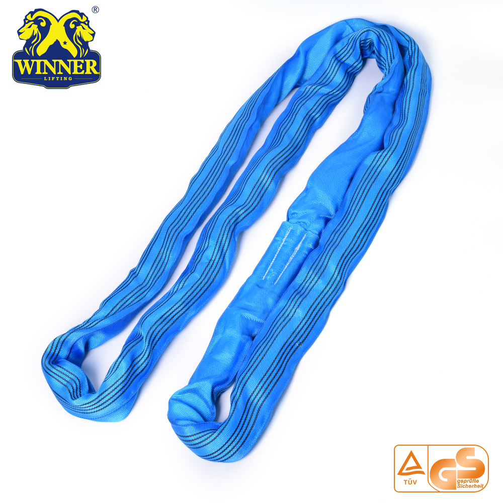 8T Strength Lifting Lashing Endless Polyester Round Sling