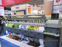 Large solvent printer with spt print heads