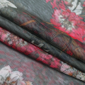 Floral design polyester mesh fabric