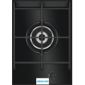 Black Glass Gas Hob 36cm 1 Burner