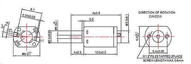 8mm micro dc motor PMDC micro motor for toys