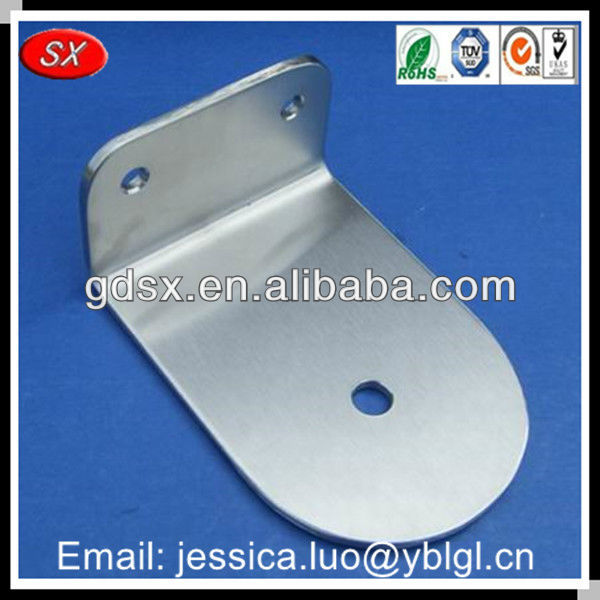 high precision customized l shaped metal bracket,high polished l bracket stainless steel,90 degree small l brackets with 2 holes