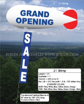 Advertising Balloons, Helium Balloon, Blimp, Zepplin (K7009)