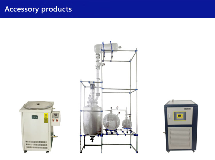 Hot sale customizedglass reactor vacuum distillation unit