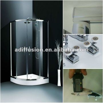 glass corner shower cubicle