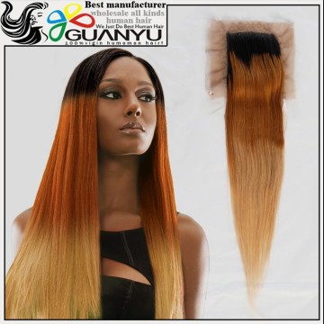 7A straight hair silk base closure wholesale unprocessed indian straight silk base closure