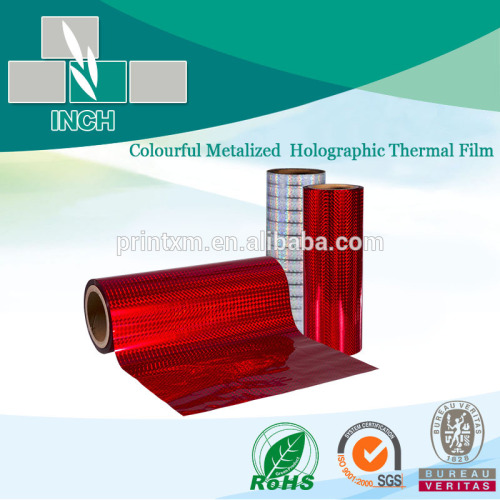 colorful metalized holographic thermal film for printing