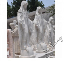 Church statues natural stone Virgin Mary statue