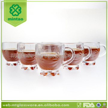 Machine made disposable insulated glass expresso coffee cups