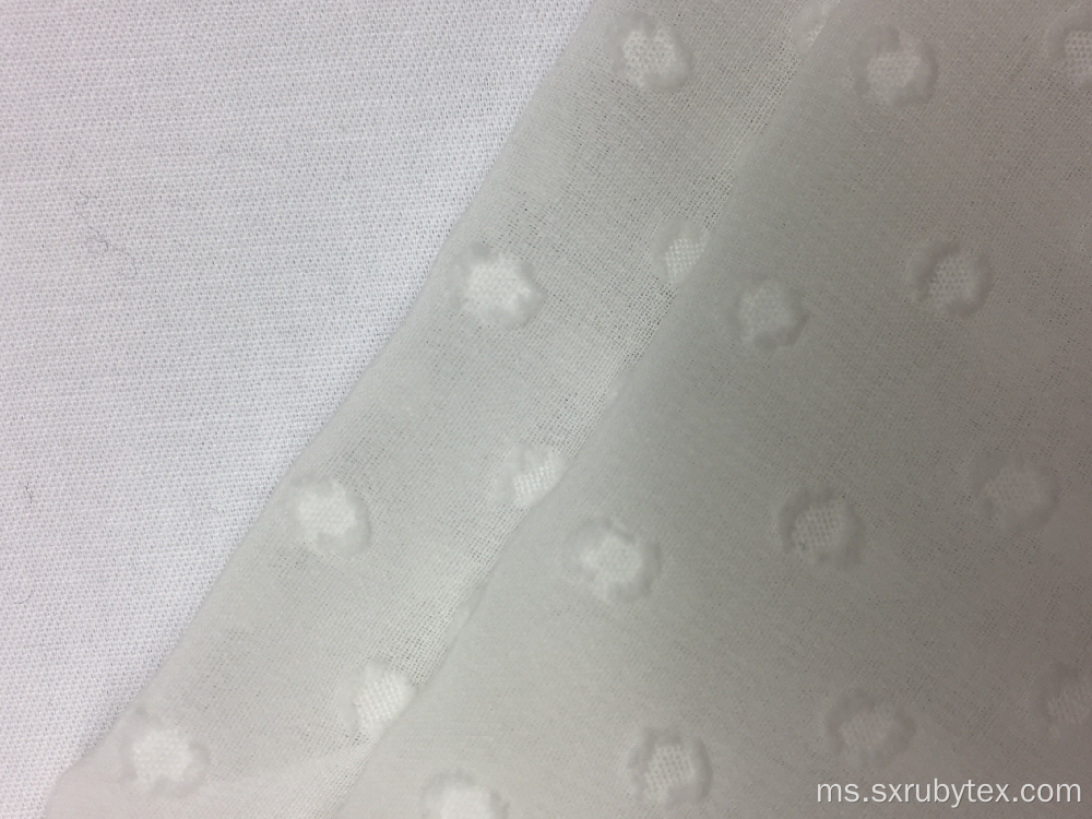 75D Polyester Swiss Dots Fabric Solid