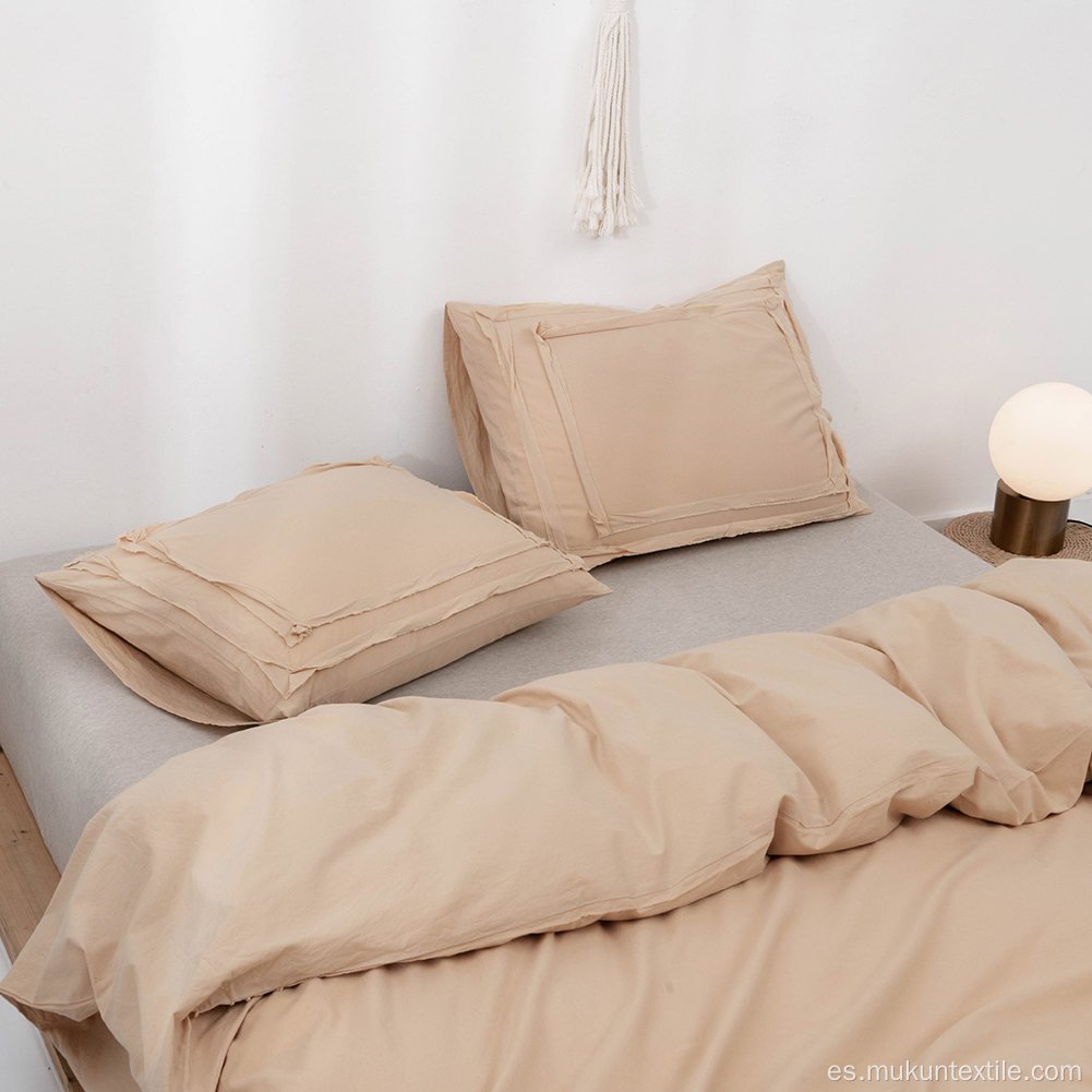 Conjuntos de hojas de lino de cama de marco rectangular especializado