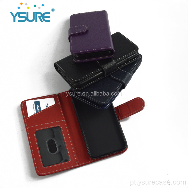 Caso sintético com capa de telefone conveniente de slot de cartão