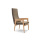 Fauteuil contemporain à usage professionnel à dossier haut en bois à dossier