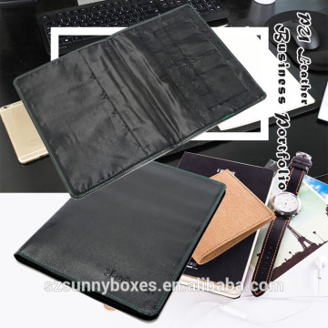 Ultra Slim Portable PU Leather Padfolio