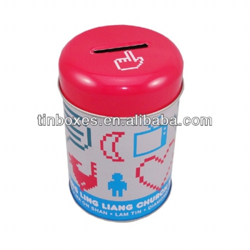 coin bank tin for children