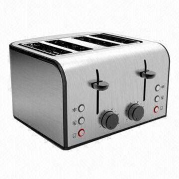 Huntkey Toaster, 4-slice, Stainless Steel, 38mm Wide Slots