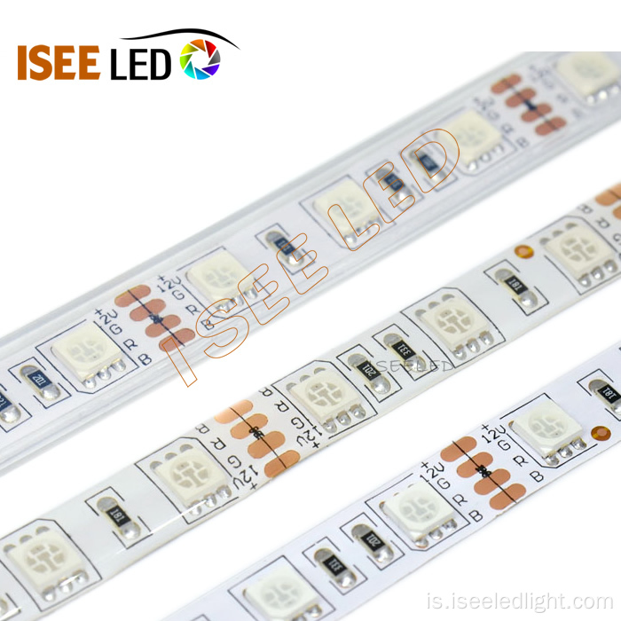 Öryggi hátt hæft RGB LED ræma ljós