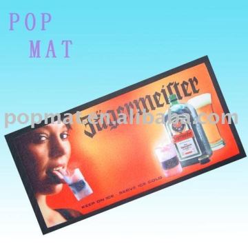 Rubber Bar mat, rubber beer bar mat, printed bar mat.