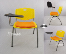 thick padded college cushion chair ventilated seater ergonomic stack chair with tablet