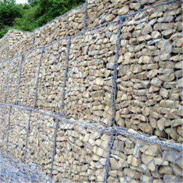 Retaining Hex Stone Gabion Wall
