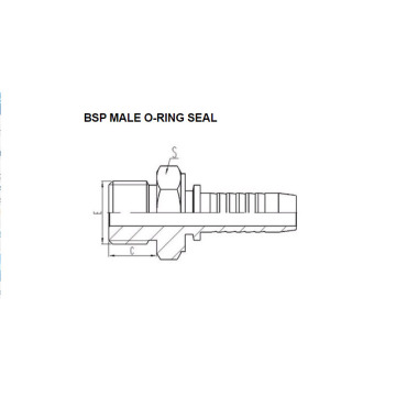 Junta tórica macho BSP 12211
