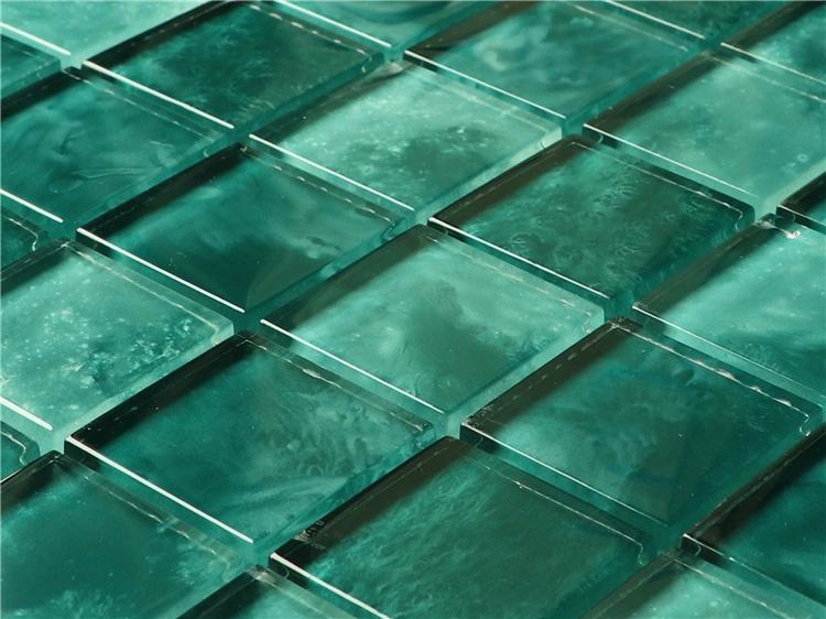 Factory Supply Good Price Green Swimming Pool Glass Mosaic Tiles