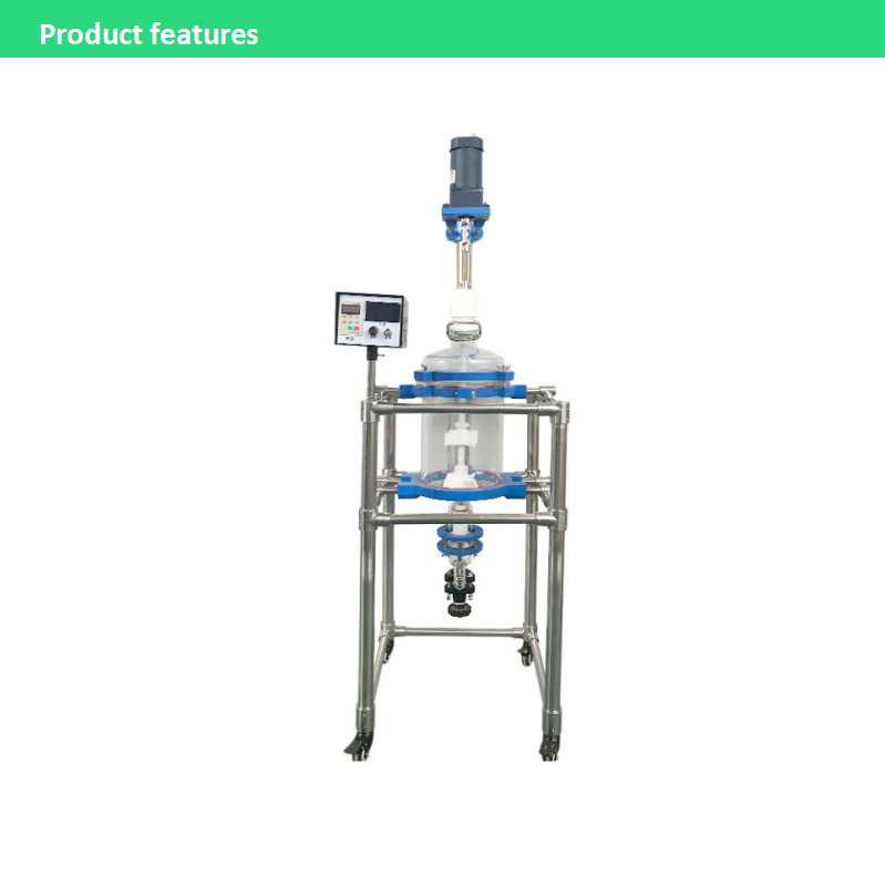 Hot sale Bioreactor 10L Chemical separator single layer glass reactor