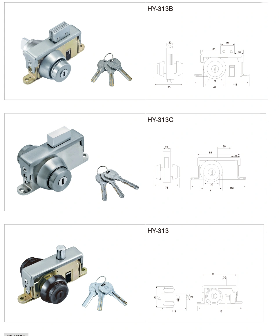 Glass Door Lock Open Ground Lock