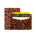 Anpassad designer äkta Python läder kreditkortshållare