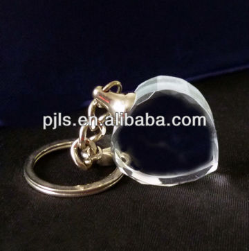 heart shape crystal key holder , glass key holder