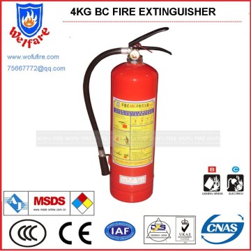 BC dry chemical powder portable fire extinguisher