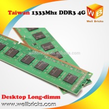 Taiwan hotselling Memoria pc1333 ddr3 ram 4gb price