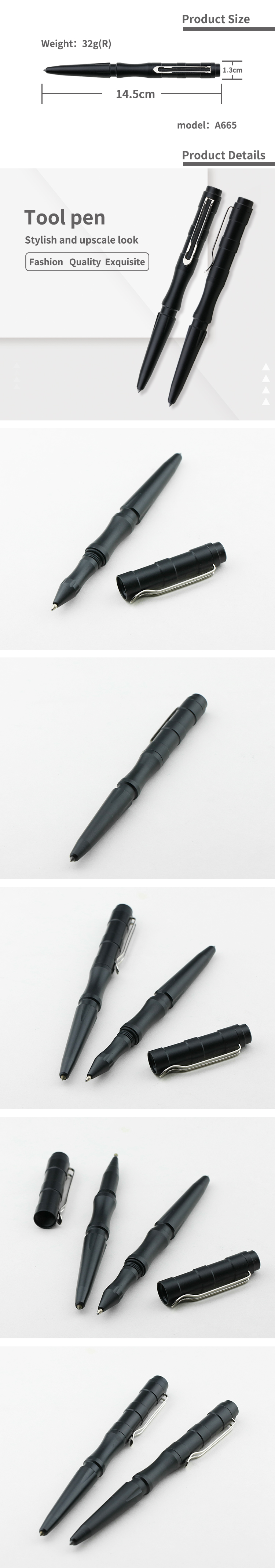 Wholesale price metal tactical roller pen with custom logo