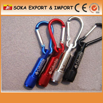2014hot selling advertisement gift aluminum led torch keychain