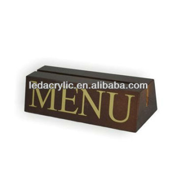 Wooden Menu Holder