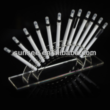 clear half-round acrylic pen display stand