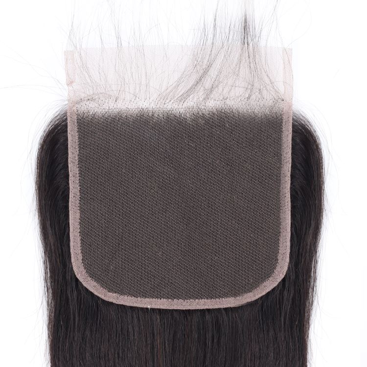 bone straight closure transparent raw 4x4 peruvian  5x5 lace human hair  clousure and frontal for women hair piece